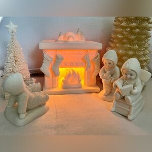 Department 56 Snowbabies Christmas Morning 9 Piece Set